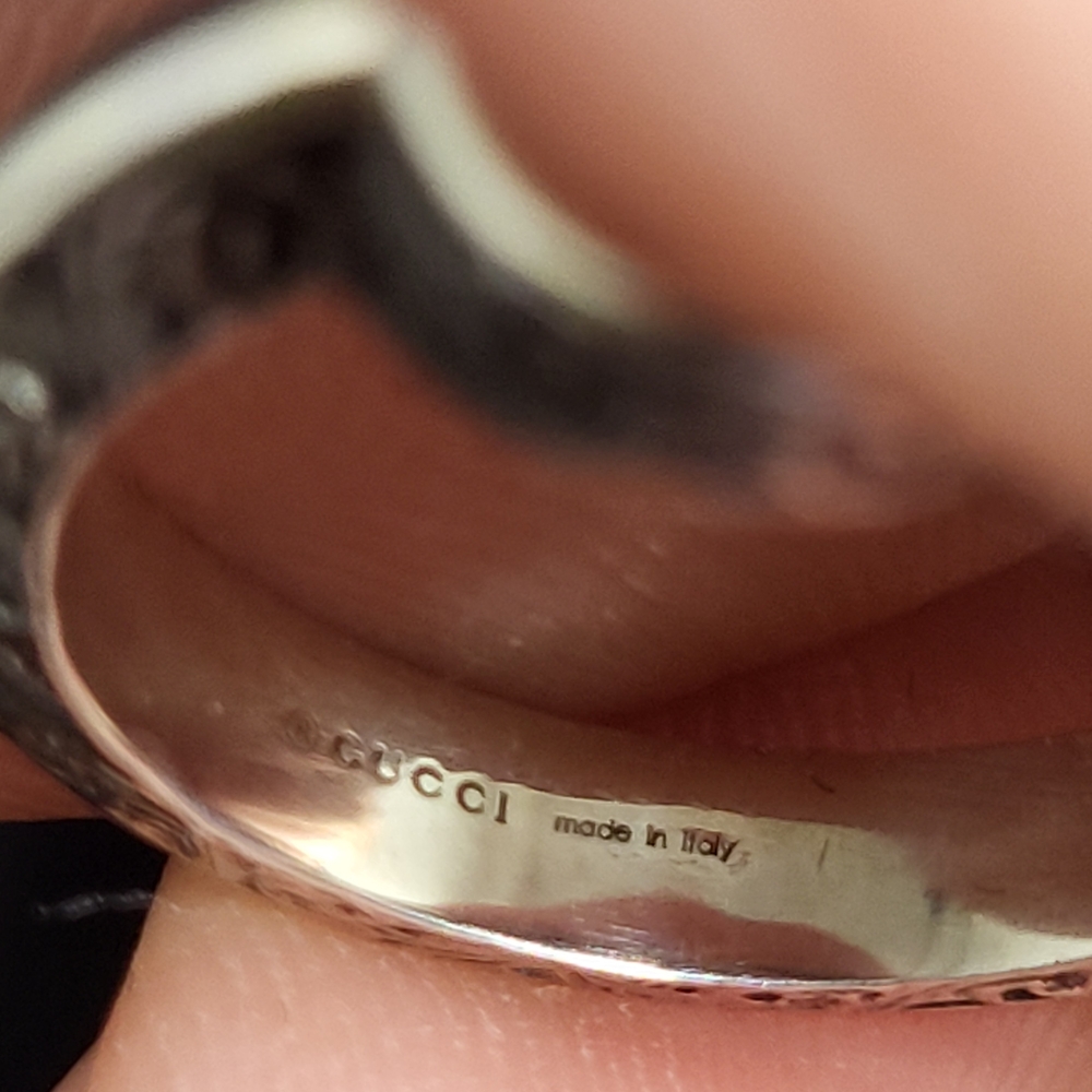 Authentic & iconic Gucci Silver GG Women's Ring. #6 - Picture 9 of 11